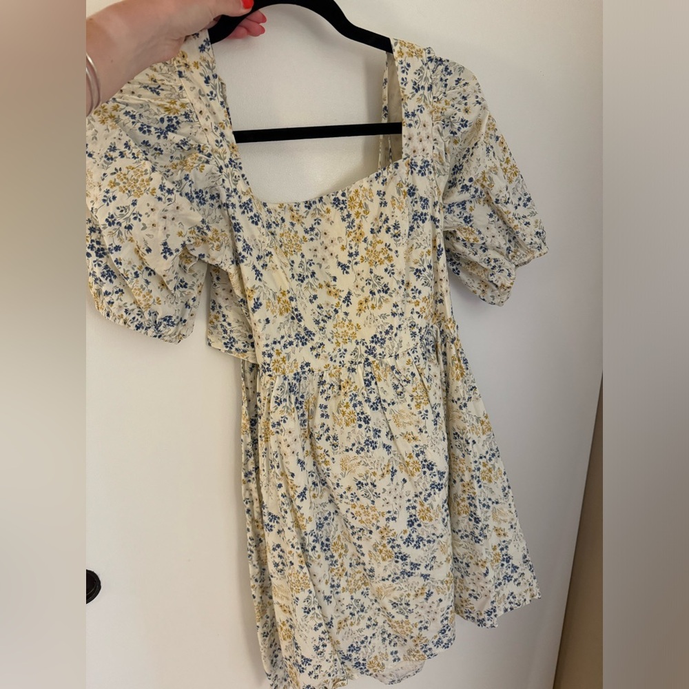 Floral Puff Sleeve Dress